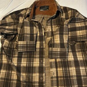 Jachs Brown and Tan Corduroy Shirt